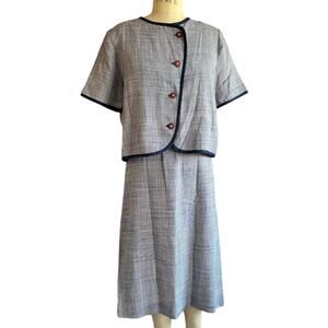 Vintage Outfit Womens Size 12 Professional Twee Business Formal Retro Office